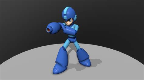 mega man 3d model.